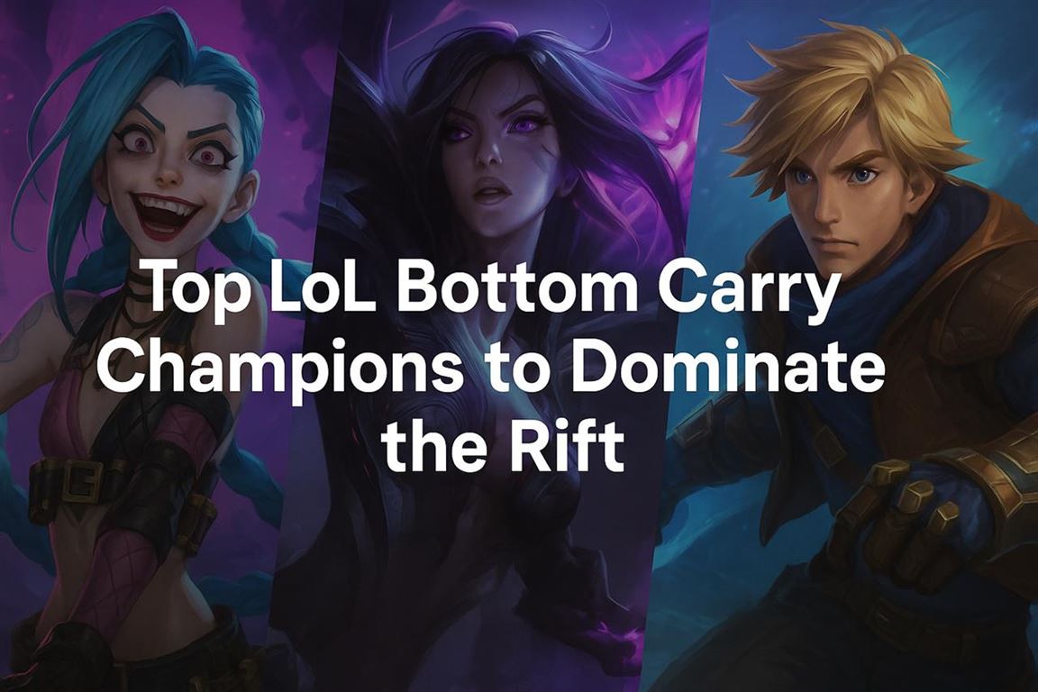 Top lol bottom carry champions to dominate the rift